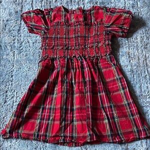 Crewcuts Kids Dress in Red Plaid